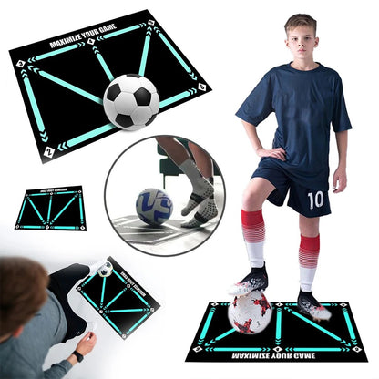 Football Training Mat - Anti-Slip and Noise-Reducing Soccer Training Equipment