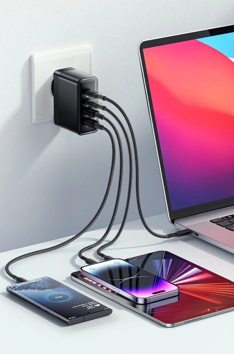 Quick Fast Universal Charging Station - Charge Mobile, Macbook, iPod and iPad at the same time