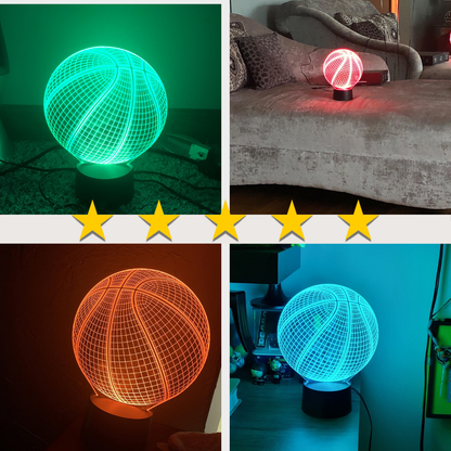 Basketball 3D Illusion Lamp