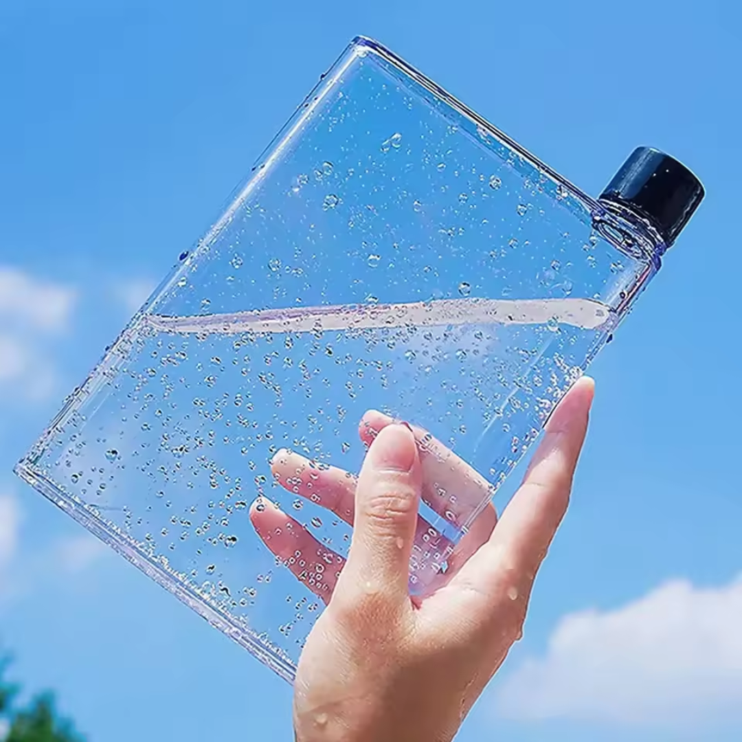 Transparent Flat Water Bottle