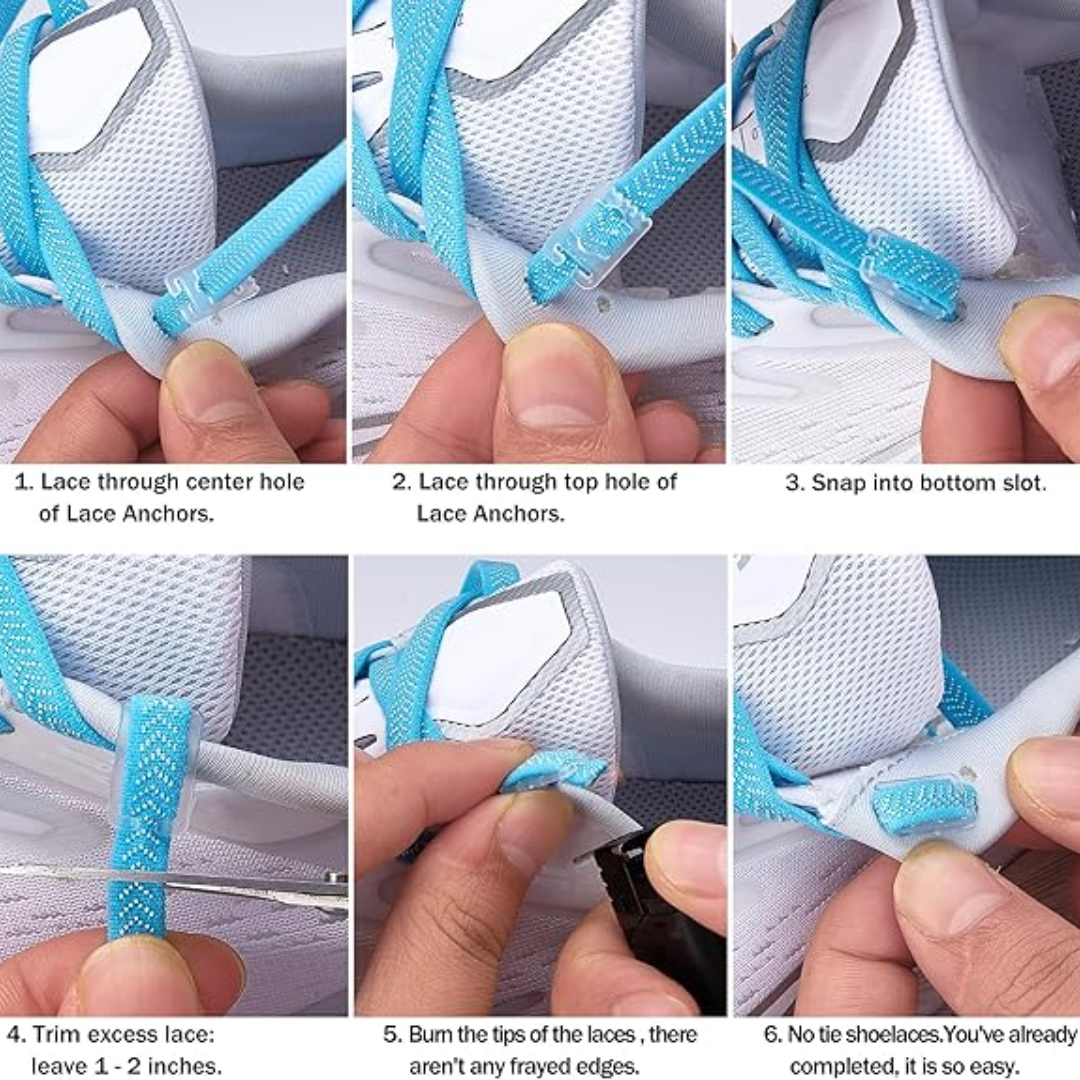 Tieless Shoe Laces - No More Tying Shoes Again (1-Pair)