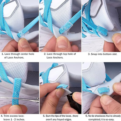 Tieless Shoe Laces - No More Tying Shoes Again (1-Pair)