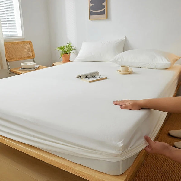 Cotton Fitted Easy-Make Sheet comes with 2 FREE* Pillowcase