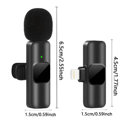 Professional Wireless Lavalier Microphone - Cordless & Omnidirectional Mic