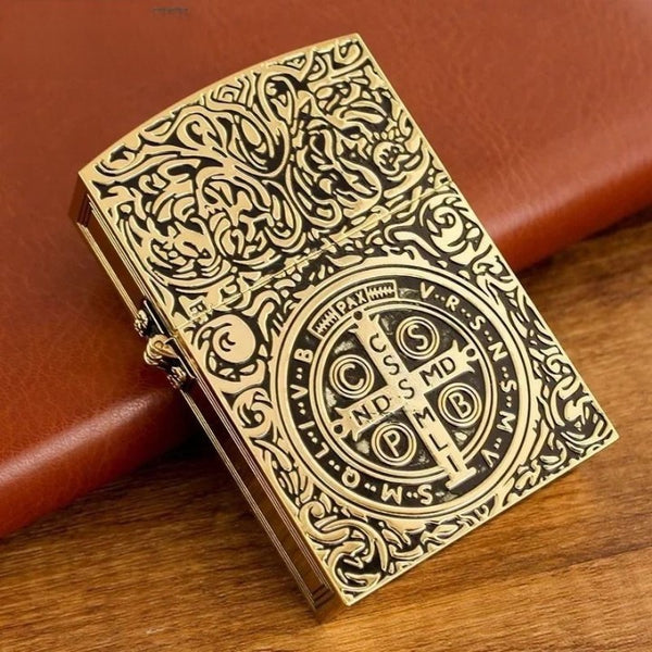 Metal Constantine Inspired Engraved Lighter - Vintage & Premium Style