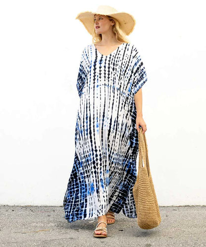 Women's Boho Beach Dress - Cover up Kaftan