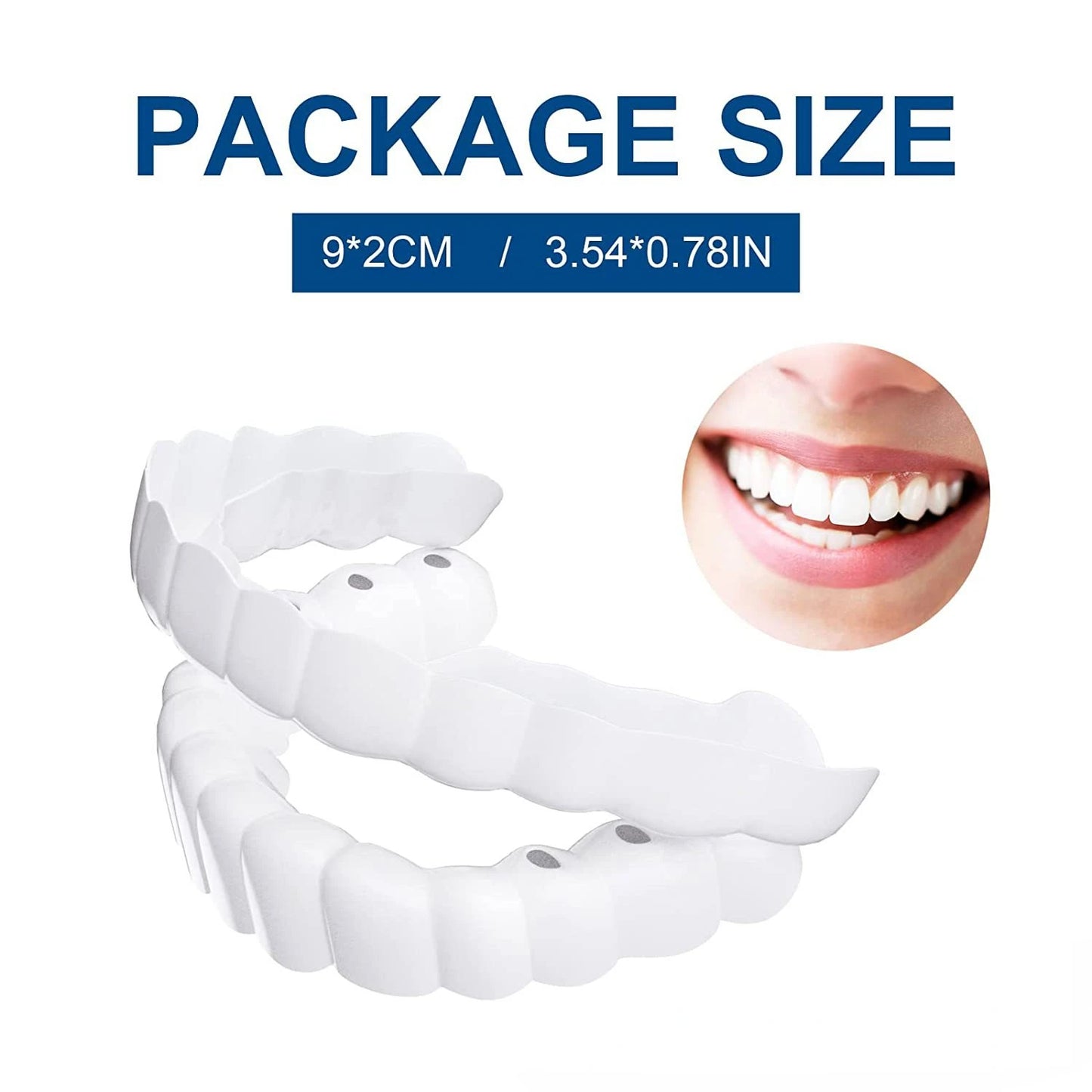 Denture Molds for Teeth (Top & Bottom) - Get Instant Veneers Smile & Confidence