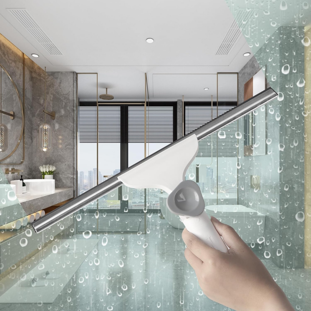 Multi-Functional Window Squeegee - Streak-Free Crystal Clear Results