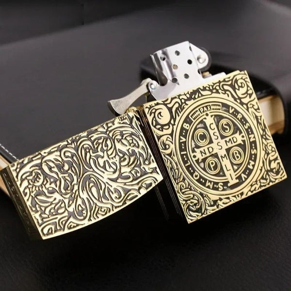 Metal Constantine Inspired Engraved Lighter - Vintage & Premium Style