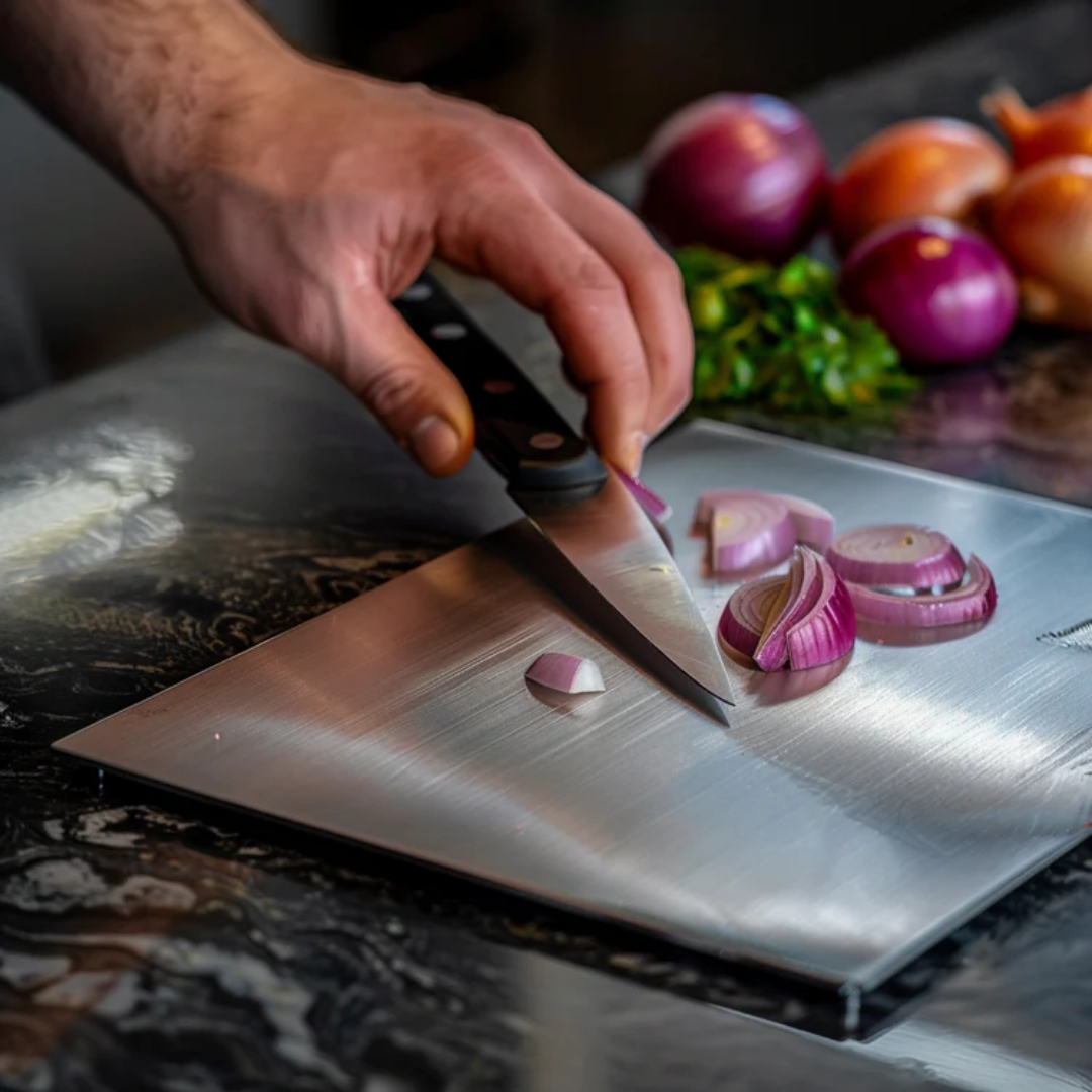 Stainless Steel Cutting Board - Resists stains and scratches