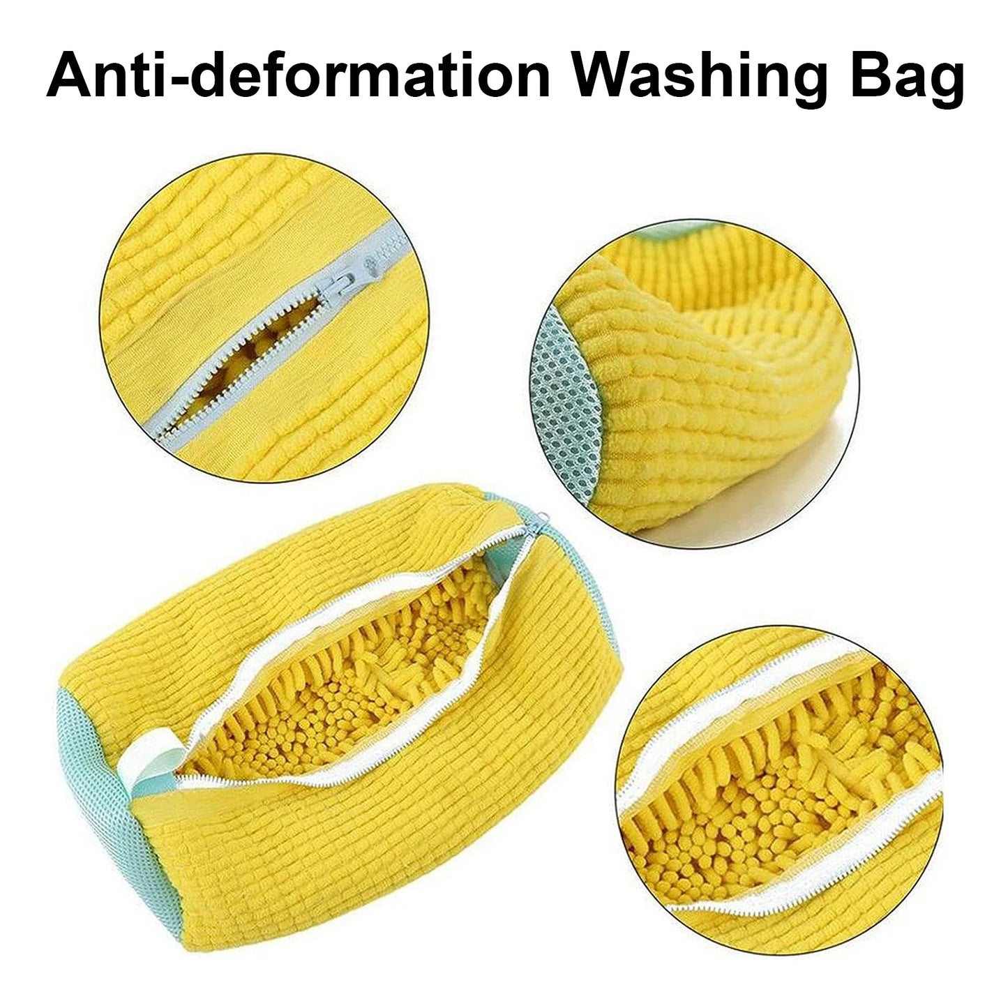 Zippered Shoe Laundry Bag - Reusable and Portable Washing Machine Shoe Washing Bag for all kind of Shoes