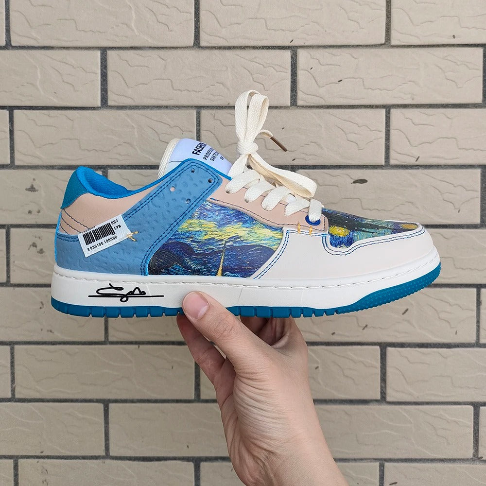 Van Gogh Starry Night Inspired sneakers - Comfortable & Stylish