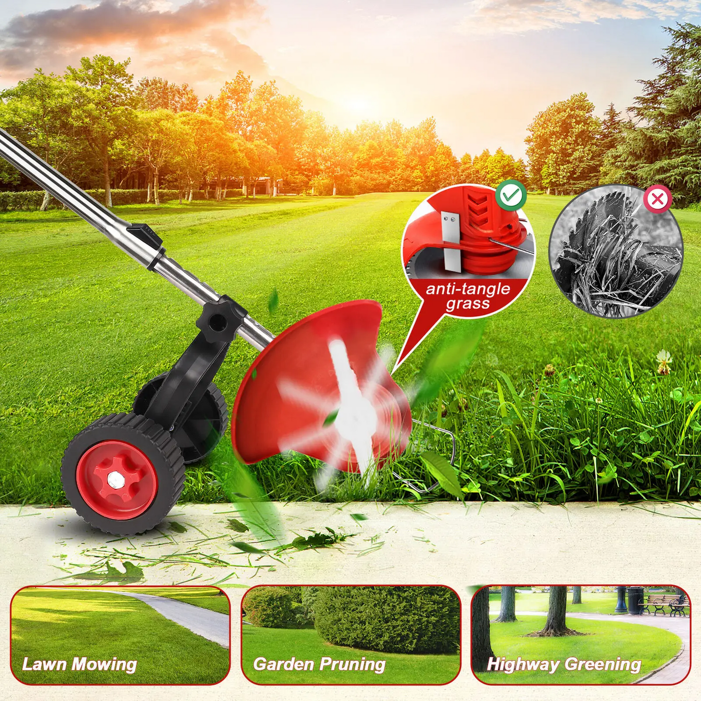 3-in-1 Wireless Turf Trimmer