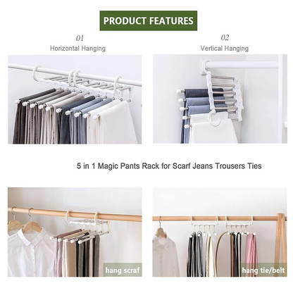 Multi-Functional Pants Rack Hanger - Save more Space