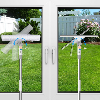 Multi-Functional Window Squeegee - Streak-Free Crystal Clear Results