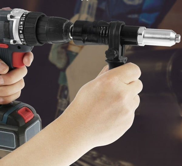 Cordless Rivet Tool for Drill - Ideal for Electrical Nut Riveting and Insertion