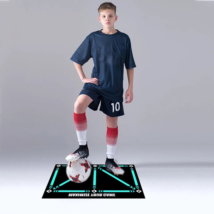 Football Training Math Football Training Mat - Anti-Slip and Noise-Reducing Soccer Training E ...