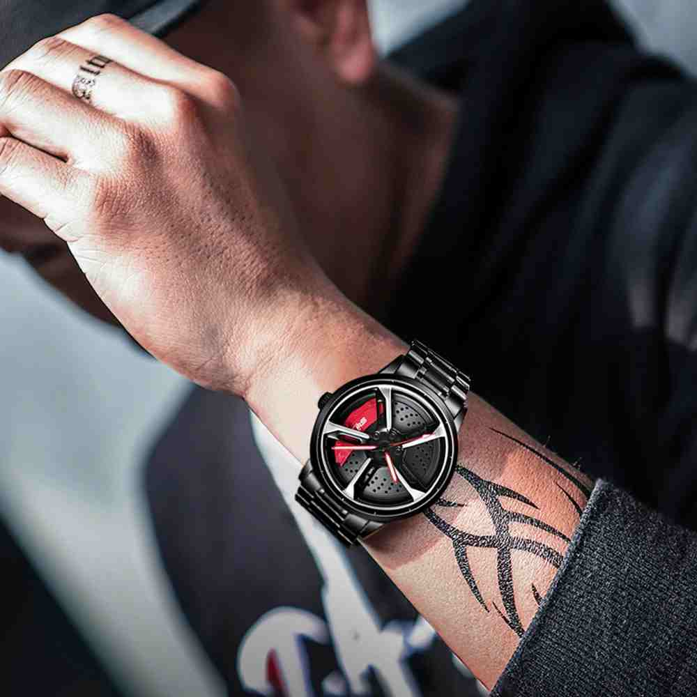 Men's Waterproof Rotating Rim Watch