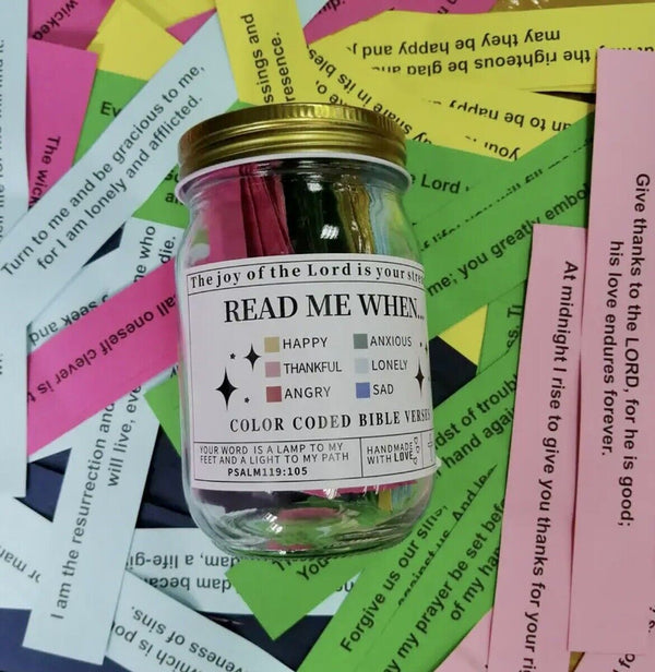 Hope Jar - Filled with Bible Verses for Emotional Strength and Spiritual Connection