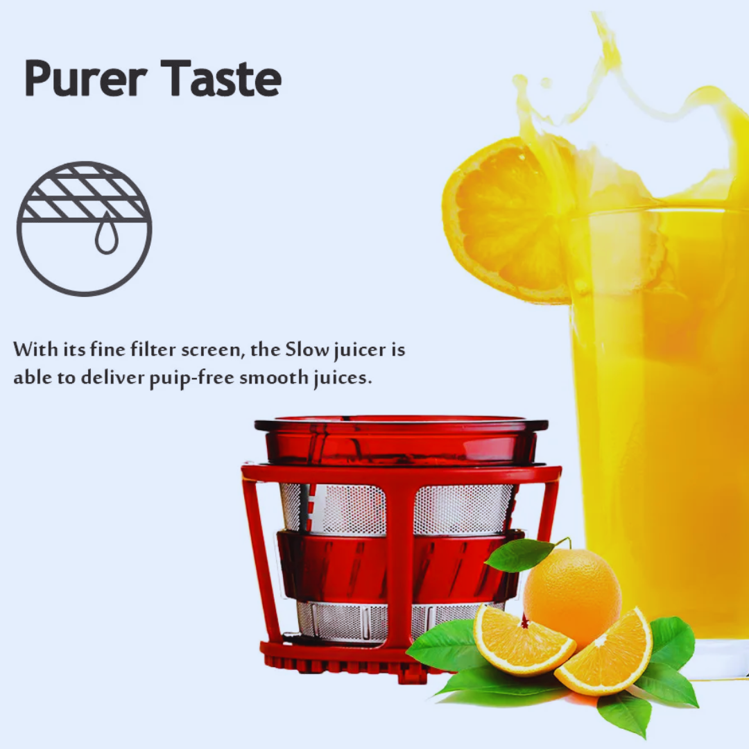 Cold Press Slow Juicer - Get Pulp-free & Smooth Juice