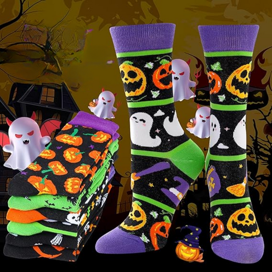 Non-Binding Halloween Compression Socks - Enhanced Leg Comfort All Day!