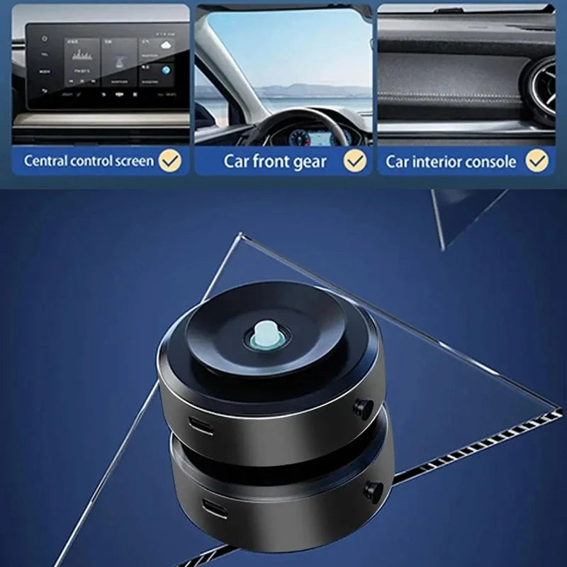 Double-Sided Magnetic Holder - Car Phone Mount with Universal Adsorption for Stable Phone Placement