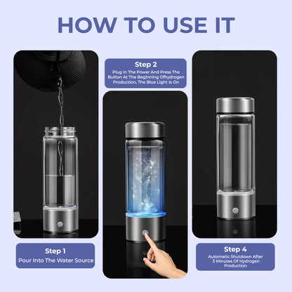 Hydrogen Water Ionizer Bottle – Improves Overall Well-being
