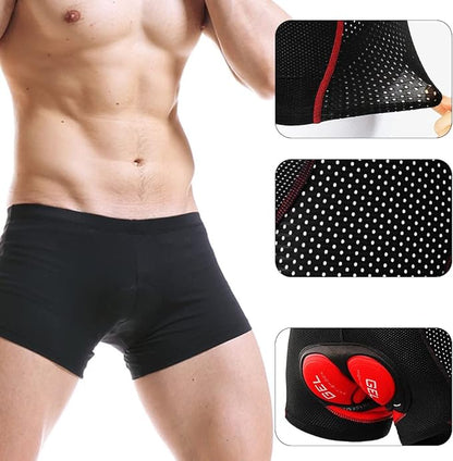 Men's Breathable Underwear with 4D Padded Gel Sponge for Riders & Bikers - Optimal comfort during long rides