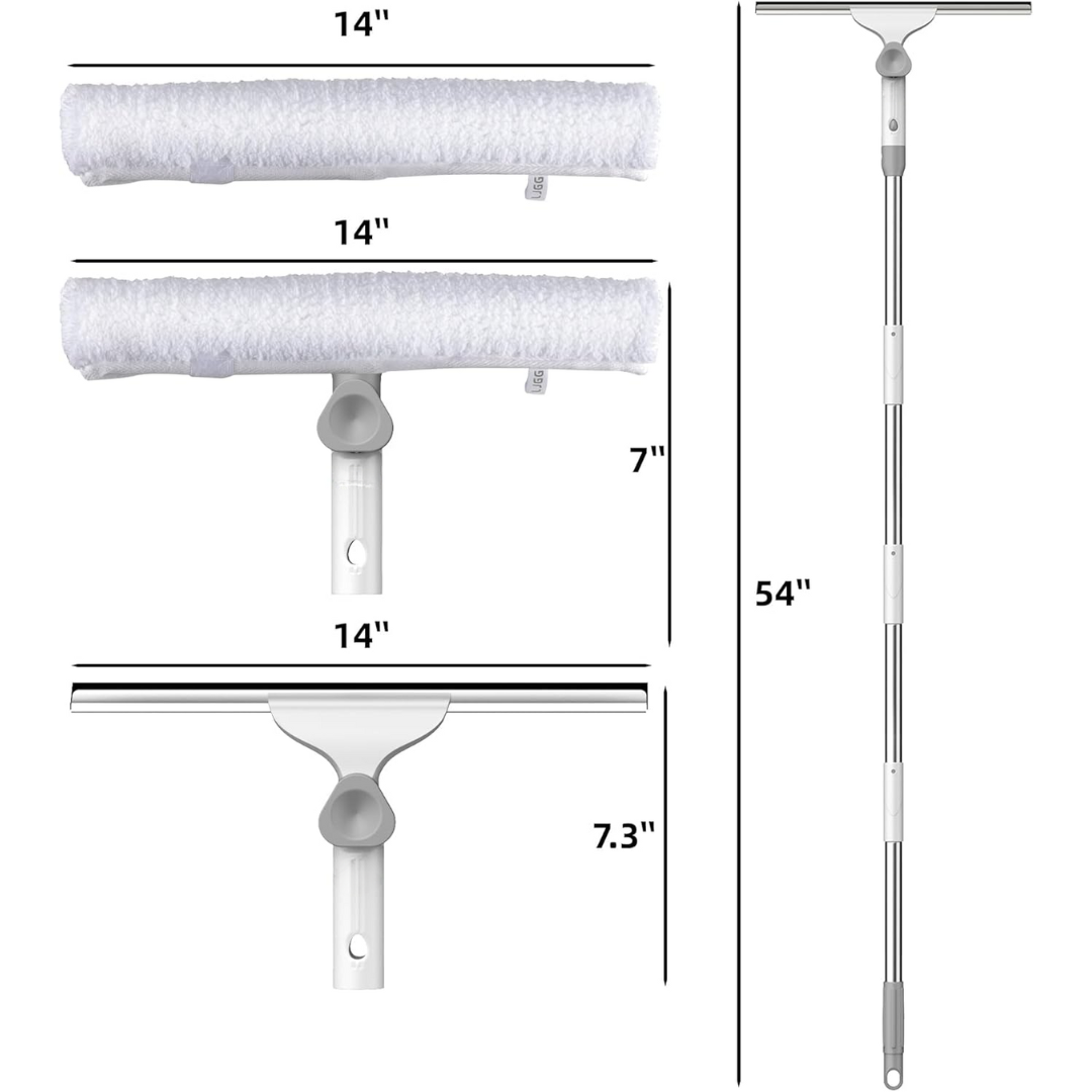 Multi-Functional Window Squeegee - Streak-Free Crystal Clear Results