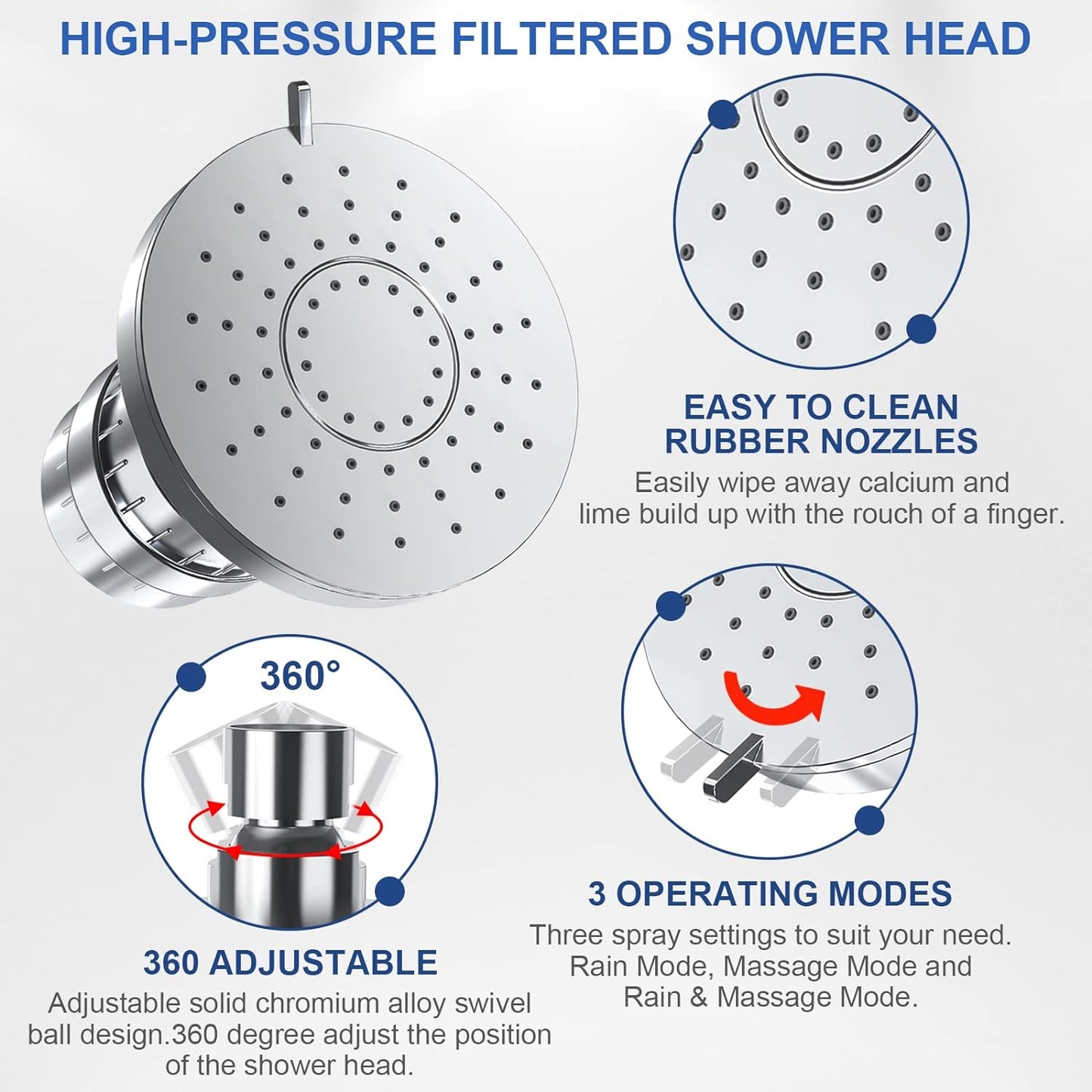 Filtered Showerhead - Enhances Skin Radiance Naturally