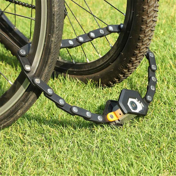 Foldable Chain Bike Lock - Anti-theft & Stays with the Bike