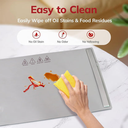 Silicone Food Warming Tray with Adjustable Temperature & Foldable Design - Keep your food warm