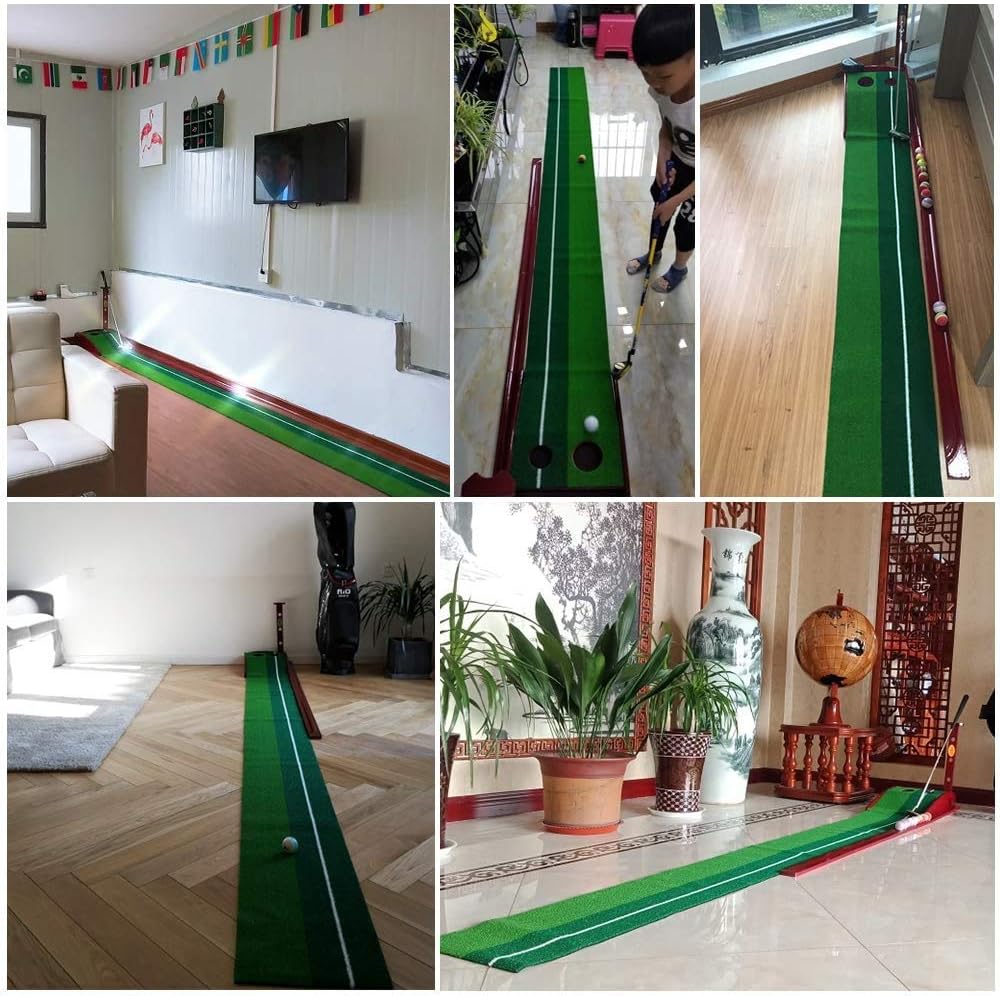 GOLF PUTTING MAT FOR ENHANCING SKILLS & PLEASURE AT HOME