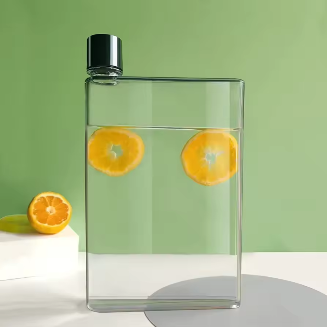 Transparent Flat Water Bottle