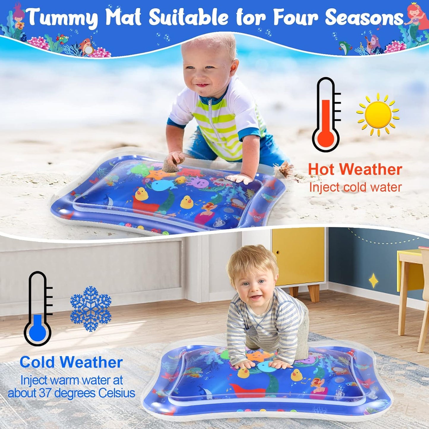 Inflatable Baby Water Play Mat