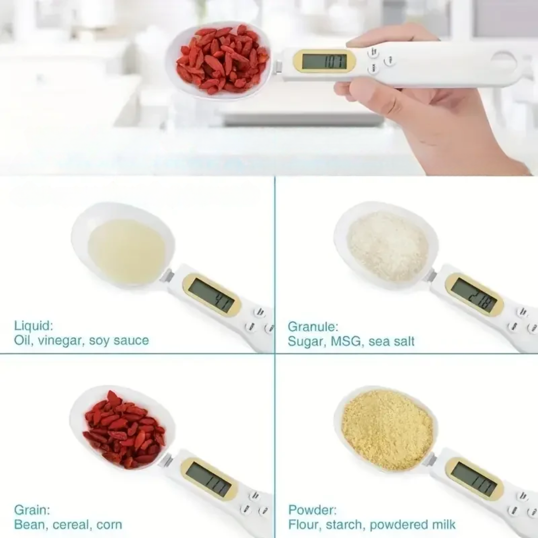 Compact Digital Spoon Scale - Simplifies Cooking and Baking