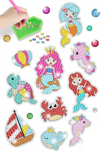 DIY Diamond Painting Stickers Kits for Kids with tools