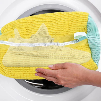 Zippered Shoe Laundry Bag - Reusable and Portable Washing Machine Shoe Washing Bag for all kind of Shoes