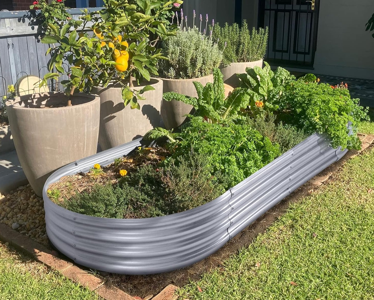 Galvanised Steel Raised Garden Bed - Easy Installations