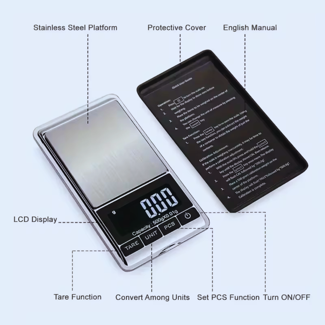 Digital Pocket Scale - Consistent & Reliable Measurements