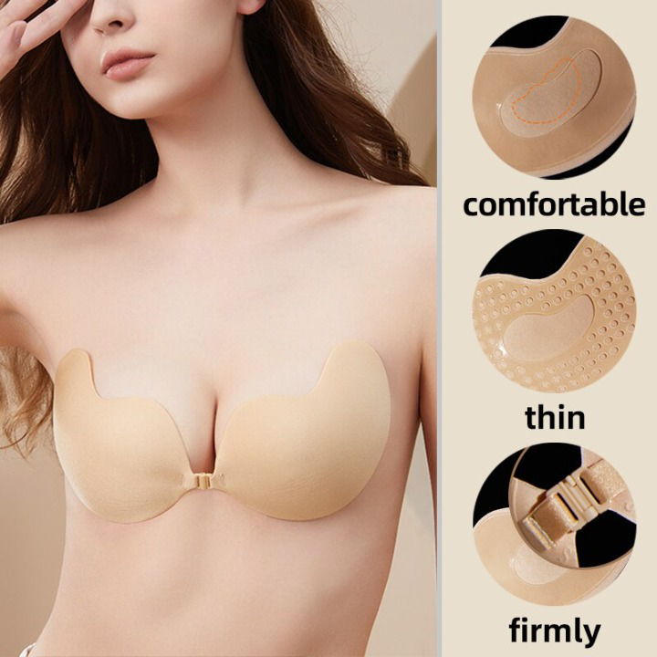 Lifted Bliss - Reusable Pushup Strapless Sticky  Bra