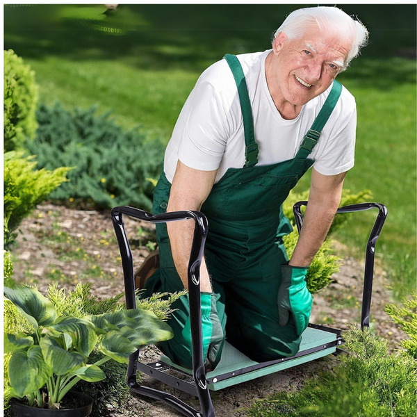 Gardening Kneeler - PADDED GARDENING SEAT KNEELER WITH HANDLES