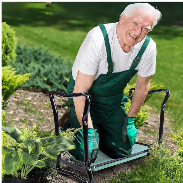 Gardening Kneeler PADDED GARDENING SEAT KNEELER WITH HANDLES Modern Aussies