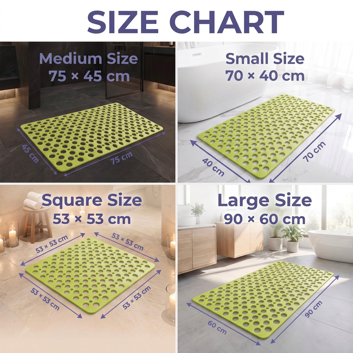 SoftyMat - Textured Grip Shower Mat