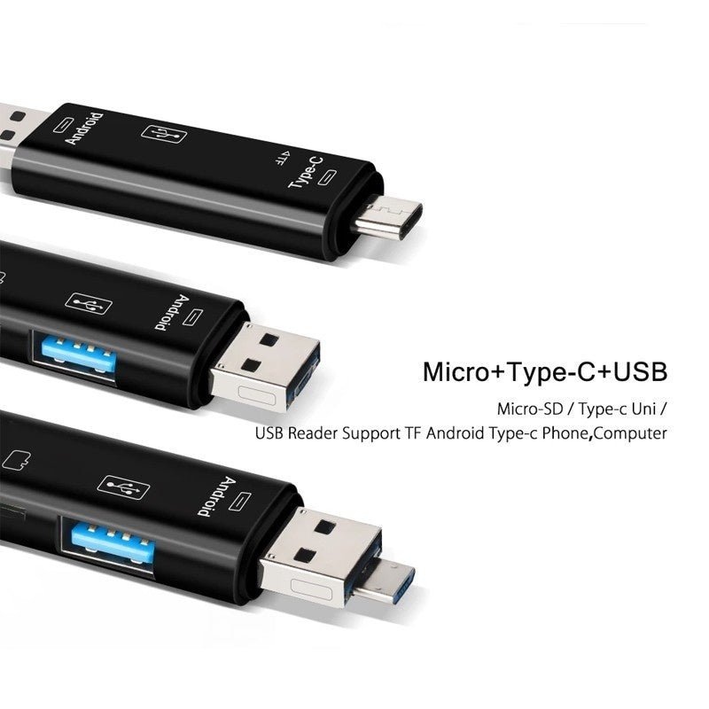 5 in 1 Micro SD Card Reader with 32 GB SD Card