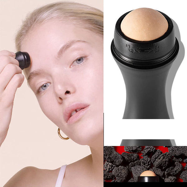 Oil & Sweat Absorbing Face Roller - Easy Application No Need to Learn Makeup