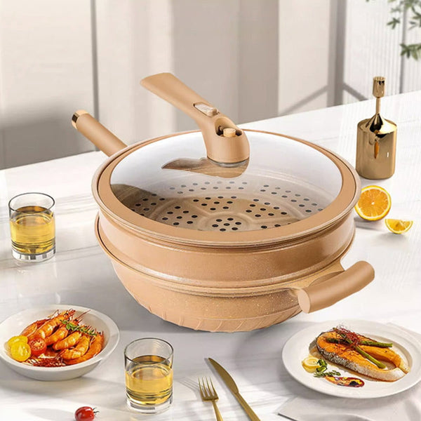 Multifunctional Clay Frying Pan - Less Oil & Healthy Cooking