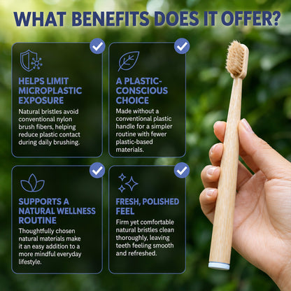 The Natural Brush - Boar & Bamboo Toothbrush