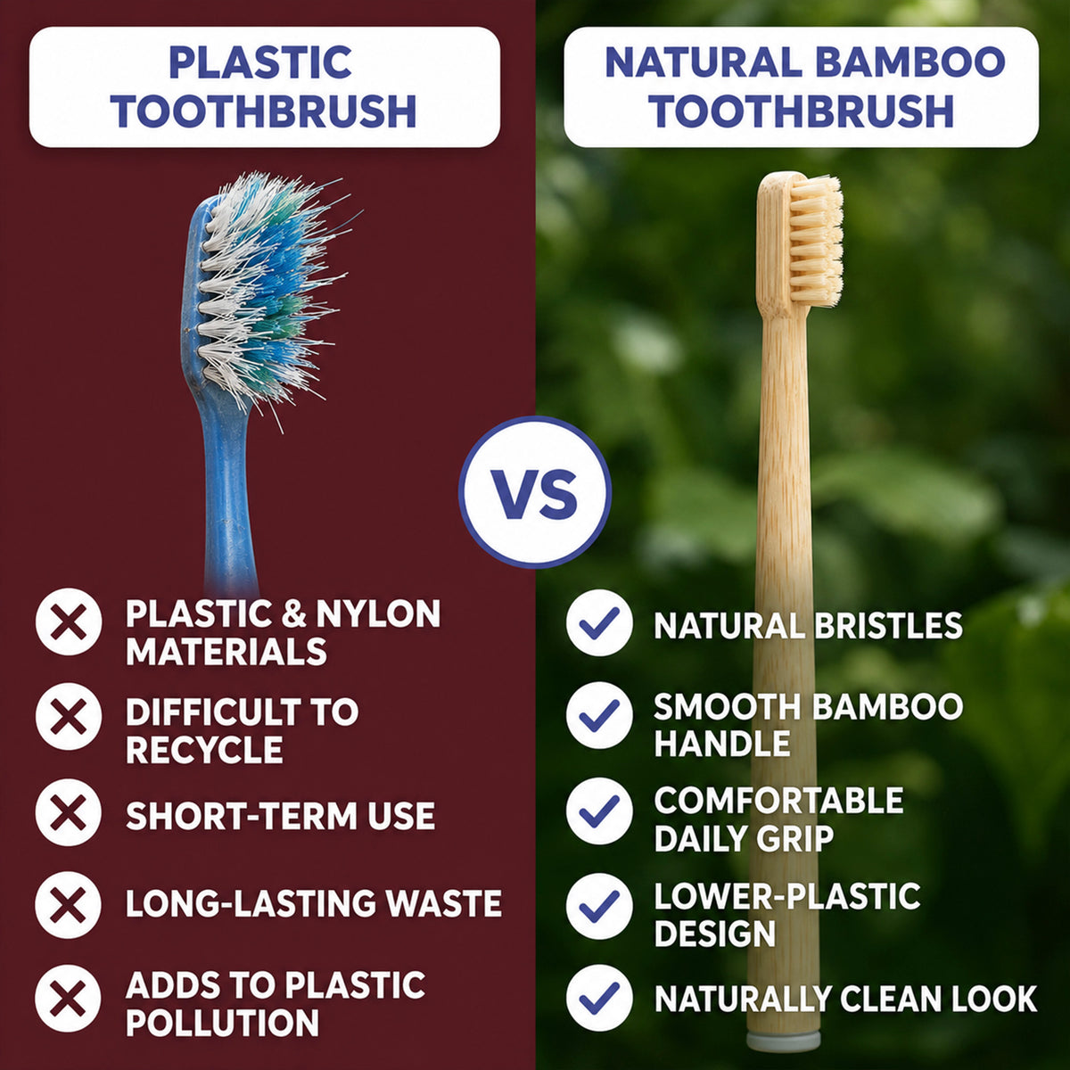 The Natural Brush - Boar & Bamboo Toothbrush