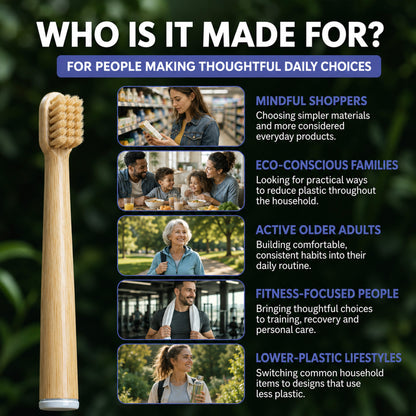 The Natural Brush - Boar & Bamboo Toothbrush